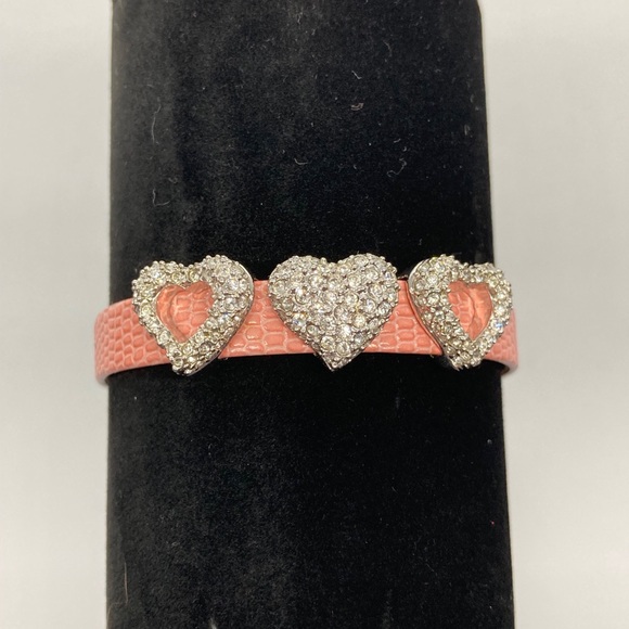Swarovski Jewelry - Swarovski Leather Bracelet Pink